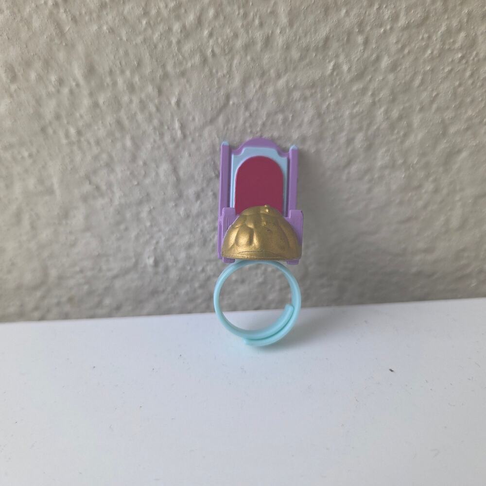 Vintage 1990 Polly Pocket Polly Plays Princess Throne Ring - Ring Only